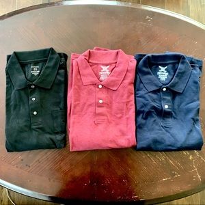 (3) Men's Polo Shirts by Faded Glory and George size XL NEW!